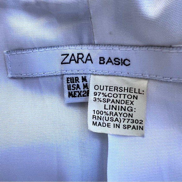 Zara Striped Blazer - Blue and White Women Size Medium - Picture 7 of 8